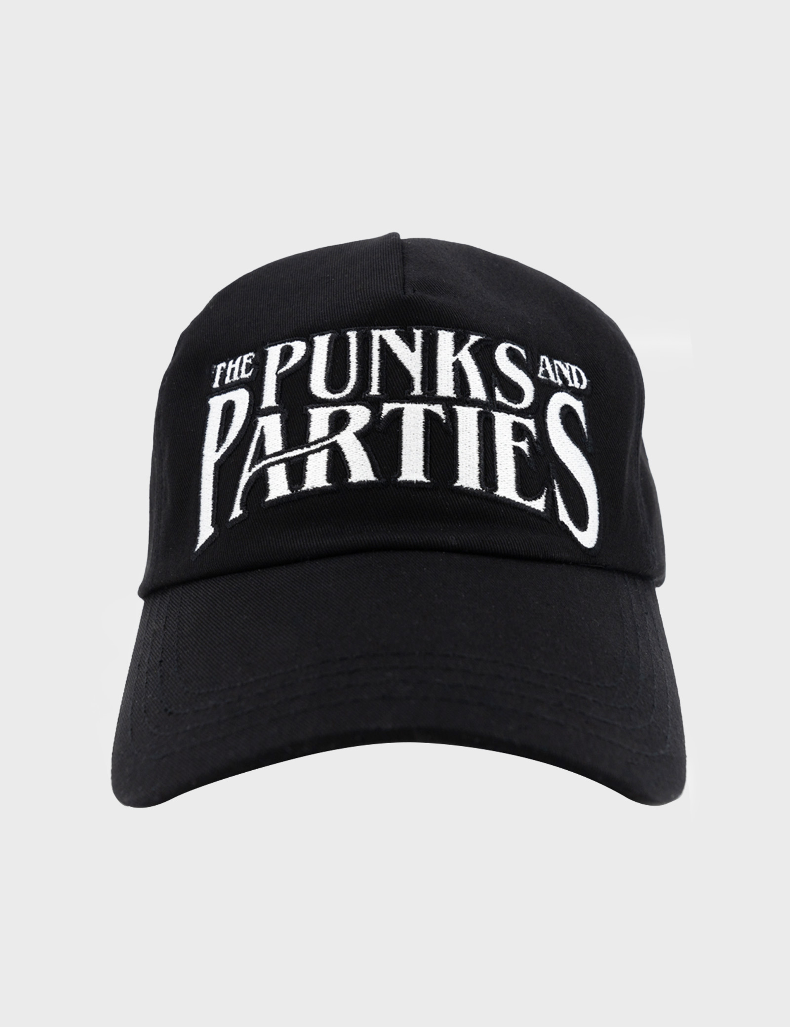 Punks &amp; Parties 5 Pannel Cap (BLACK)